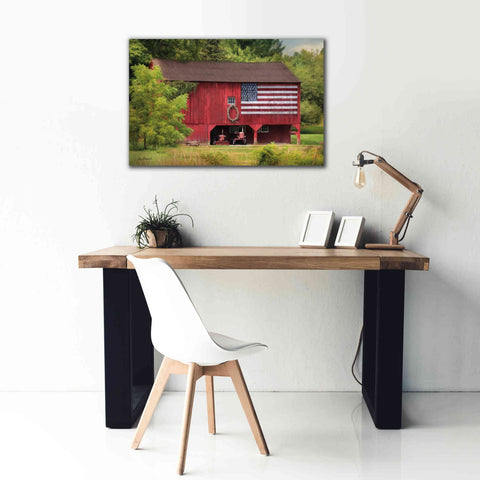 Image of 'Patriotic Farmer' by Lori Deiter, Canvas Wall Art,40 x 26