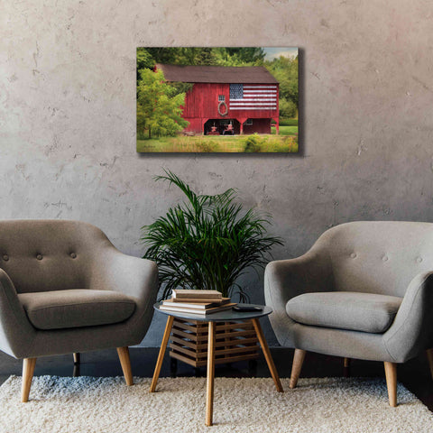 Image of 'Patriotic Farmer' by Lori Deiter, Canvas Wall Art,40 x 26