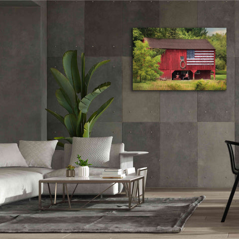 Image of 'Patriotic Farmer' by Lori Deiter, Canvas Wall Art,60 x 40