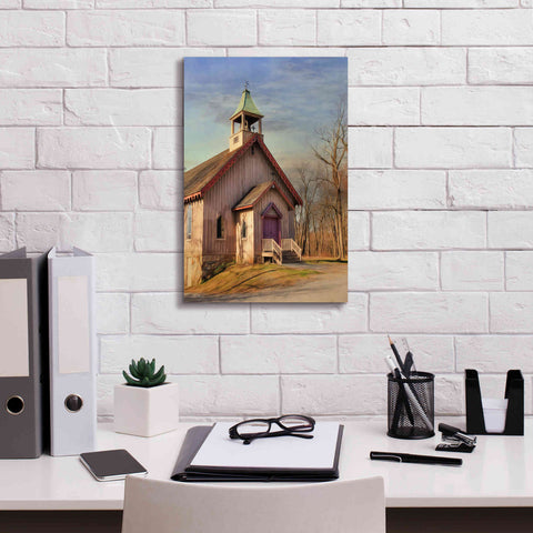 Image of 'Eckley St. James Church' by Lori Deiter, Canvas Wall Art,12 x 18