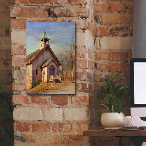 Image of 'Eckley St. James Church' by Lori Deiter, Canvas Wall Art,12 x 18