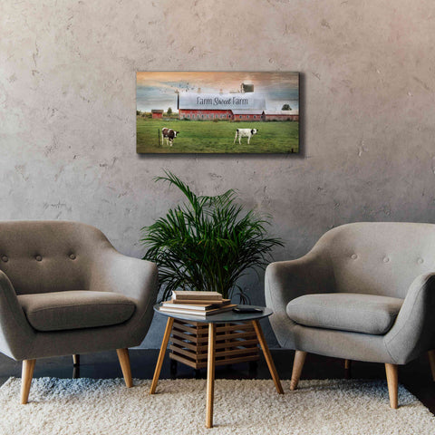 Image of 'Farm Sweet Farm' by Lori Deiter, Canvas Wall Art,40 x 20