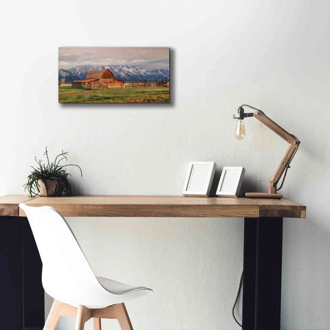 Image of 'Mormon Row II' by Lori Deiter, Canvas Wall Art,24 x 12