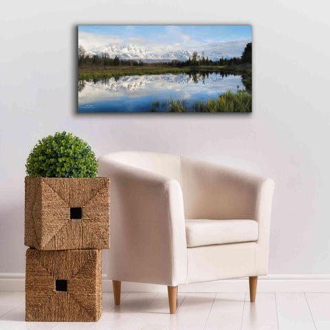Image of 'Grand Teton Sunrise' by Lori Deiter, Canvas Wall Art,40 x 20