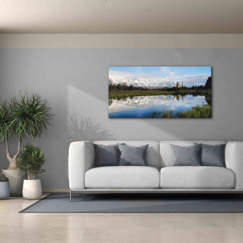 Image of 'Grand Teton Sunrise' by Lori Deiter, Canvas Wall Art,60 x 30