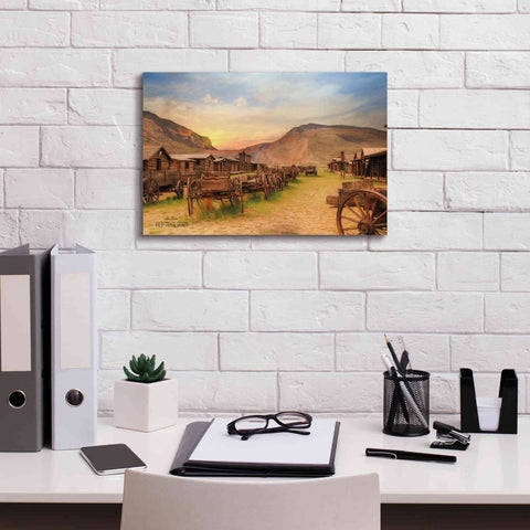 Image of 'Old Trail Town' by Lori Deiter, Canvas Wall Art,18 x 12