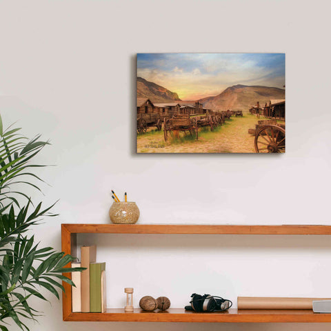 Image of 'Old Trail Town' by Lori Deiter, Canvas Wall Art,18 x 12