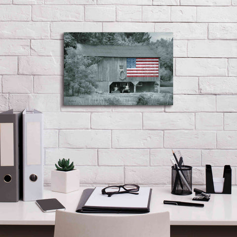 Image of 'Patriotic Farm I' by Lori Deiter Canvas Wall Art,18 x 12