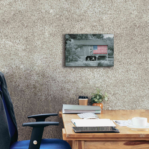 Image of 'Patriotic Farm I' by Lori Deiter Canvas Wall Art,18 x 12