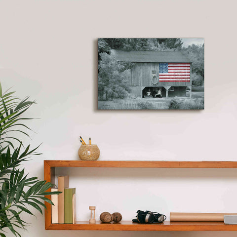 Image of 'Patriotic Farm I' by Lori Deiter Canvas Wall Art,18 x 12