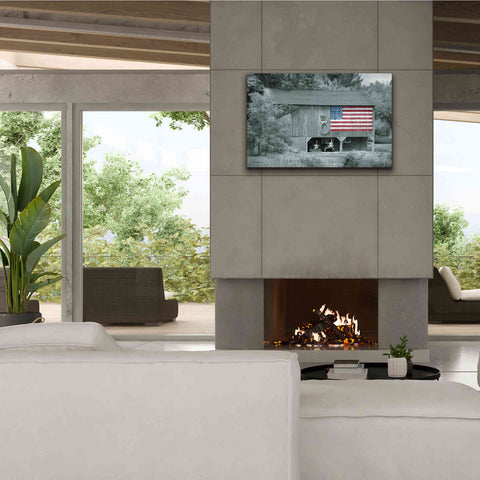 Image of 'Patriotic Farm I' by Lori Deiter Canvas Wall Art,40 x 26