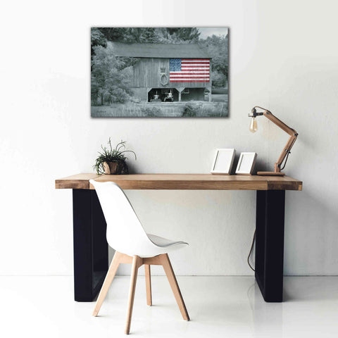 Image of 'Patriotic Farm I' by Lori Deiter Canvas Wall Art,40 x 26