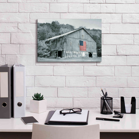 Image of 'Patriotic Farm II' by Lori Deiter Canvas Wall Art,18 x 12