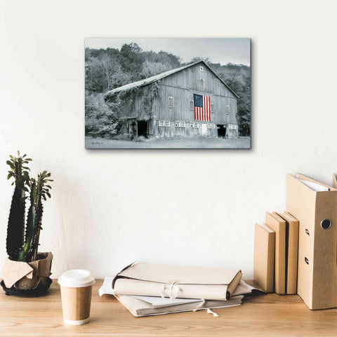 Image of 'Patriotic Farm II' by Lori Deiter Canvas Wall Art,18 x 12