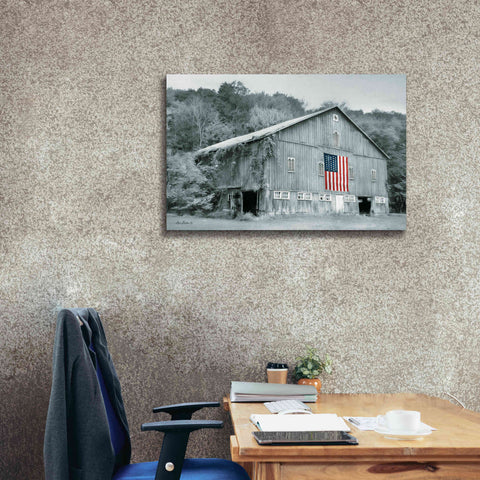 Image of 'Patriotic Farm II' by Lori Deiter Canvas Wall Art,40 x 26