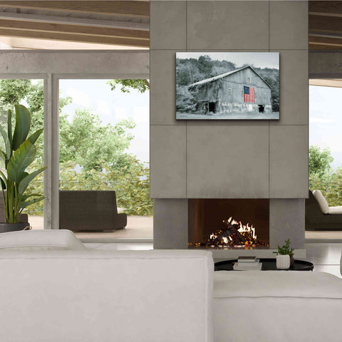 Image of 'Patriotic Farm II' by Lori Deiter Canvas Wall Art,40 x 26