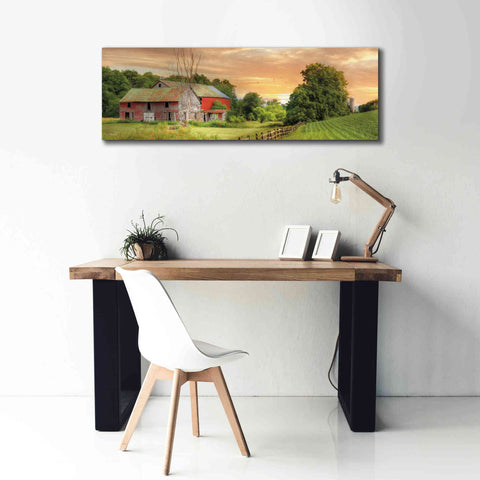 Image of 'Greener Pastures' by Lori Deiter Canvas Wall Art,60 x 20