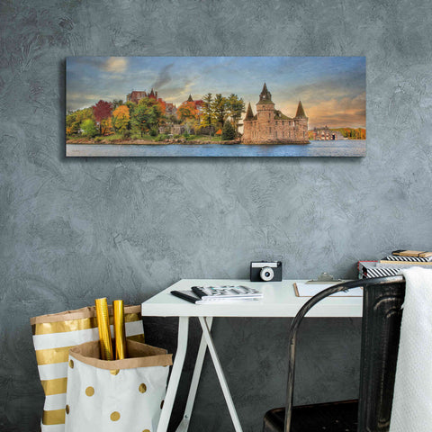 Image of 'Autumn at the Castle' by Lori Deiter Canvas Wall Art,36 x 12