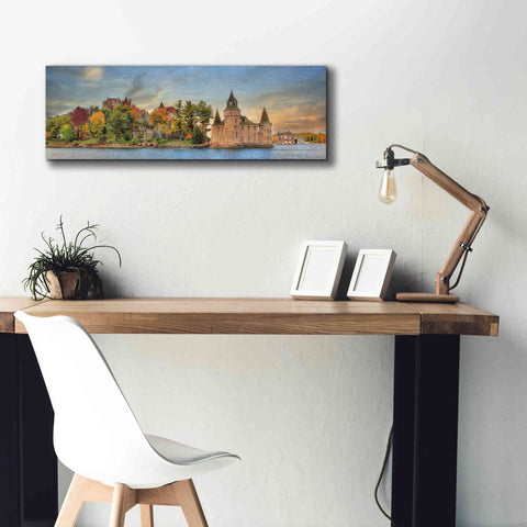 Image of 'Autumn at the Castle' by Lori Deiter Canvas Wall Art,36 x 12