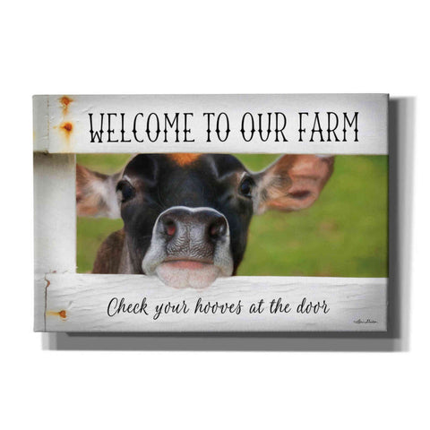 Image of 'Welcome Cow' by Lori Deiter Canvas Wall Art