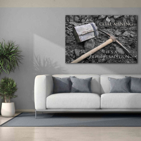 Image of 'Coal Mining - Family Tradition' by Lori Deiter Canvas Wall Art,60 x 40