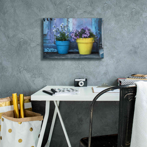 Image of 'She Shed Flowers' by Lori Deiter Canvas Wall Art,18 x 12