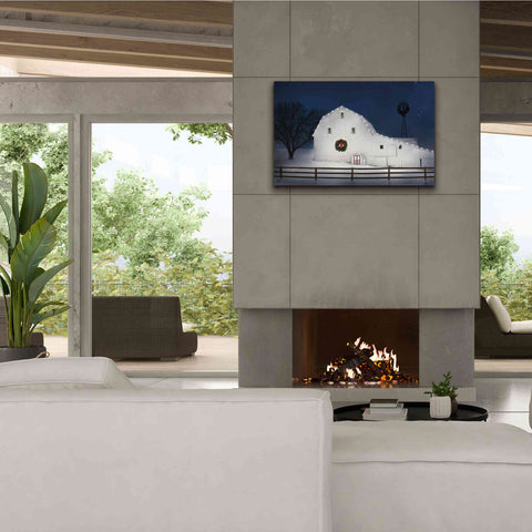 Image of 'Christmas Starry Night' by Lori Deiter Canvas Wall Art,40 x 26