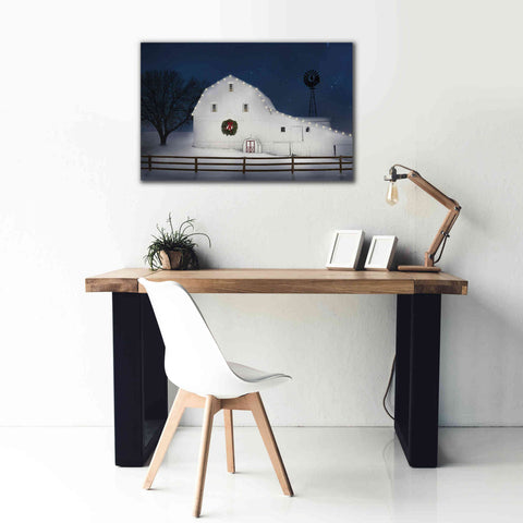 Image of 'Christmas Starry Night' by Lori Deiter Canvas Wall Art,40 x 26
