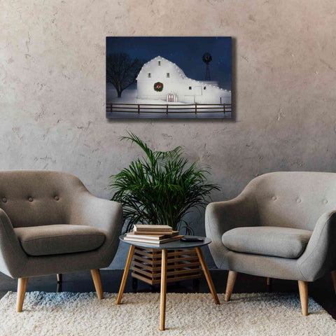 Image of 'Christmas Starry Night' by Lori Deiter Canvas Wall Art,40 x 26