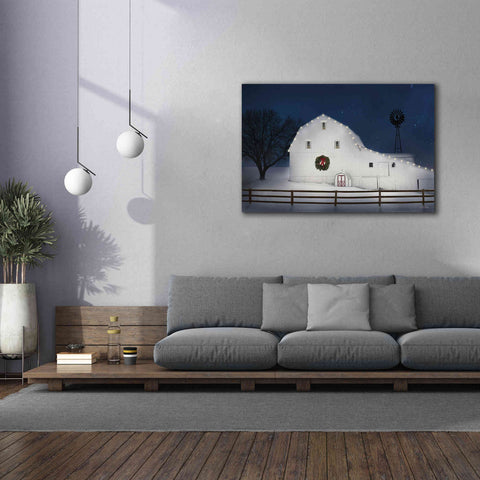 Image of 'Christmas Starry Night' by Lori Deiter Canvas Wall Art,60 x 40