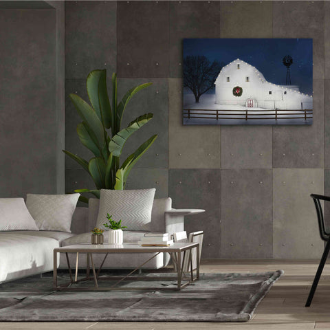 Image of 'Christmas Starry Night' by Lori Deiter Canvas Wall Art,60 x 40