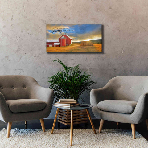 Image of 'The Beauty in Each New Day' by Lori Deiter Canvas Wall Art,40 x 20