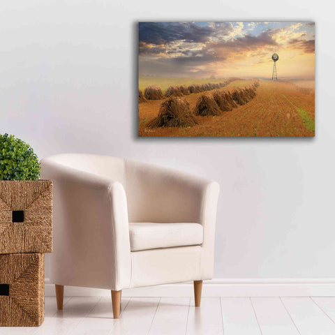 Image of 'Amish Country Sunrise' by Lori Deiter Canvas Wall Art,40 x 26