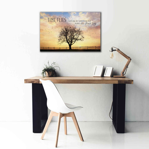Image of 'Time Flies' by Lori Deiter Canvas Wall Art,40 x 26