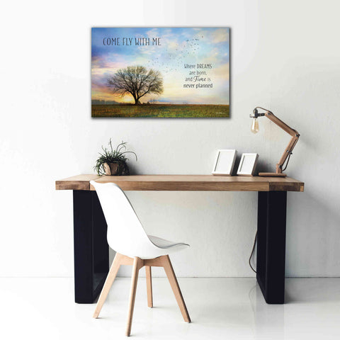 Image of 'Come Fly with Me' by Lori Deiter Canvas Wall Art,40 x 26