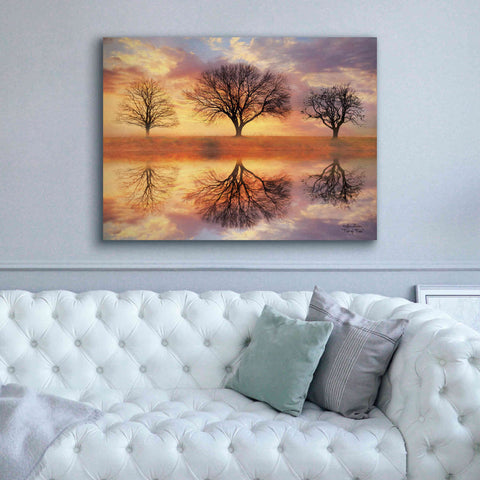 Image of 'Trio of Trees' by Lori Deiter Canvas Wall Art,54 x 40