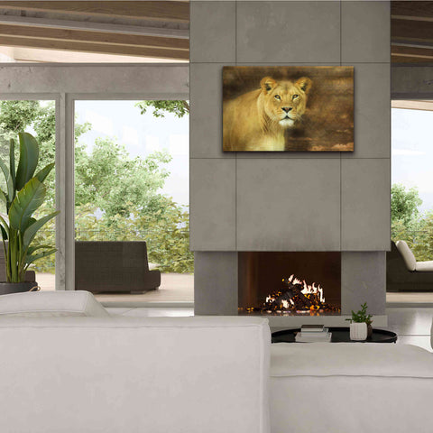 Image of 'Tribal Lioness' by Lori Deiter Canvas Wall Art,40 x 26
