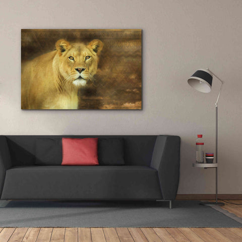 Image of 'Tribal Lioness' by Lori Deiter Canvas Wall Art,60 x 40
