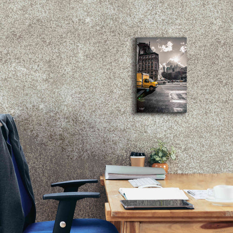 Image of 'Crosswalks of Manhattan I' by Donnie Quillen Canvas Wall Art,12 x 18