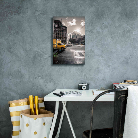 Image of 'Crosswalks of Manhattan I' by Donnie Quillen Canvas Wall Art,12 x 18