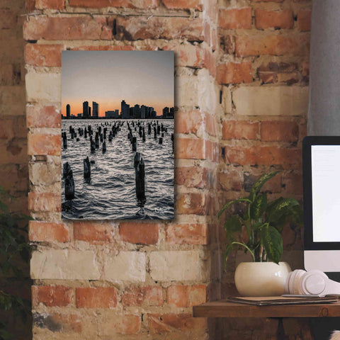 Image of 'Manhattan Sunrise I' by Donnie Quillen Canvas Wall Art,12 x 18