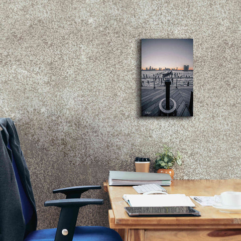 Image of 'Manhattan Sunrise II' by Donnie Quillen Canvas Wall Art,12 x 18