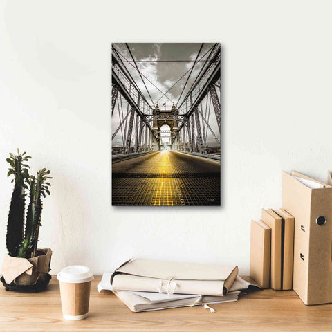 Image of 'Bridge Aglow' by Donnie Quillen Canvas Wall Art,12 x 18