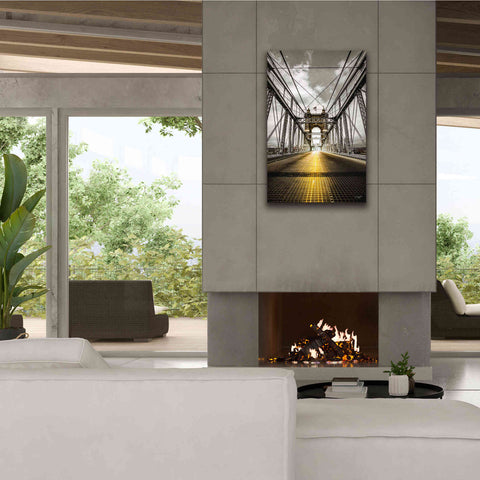 Image of 'Bridge Aglow' by Donnie Quillen Canvas Wall Art,26 x 40