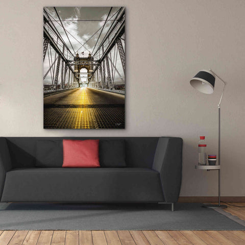Image of 'Bridge Aglow' by Donnie Quillen Canvas Wall Art,40 x 60