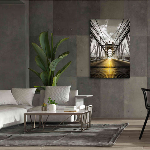 Image of 'Bridge Aglow' by Donnie Quillen Canvas Wall Art,40 x 60