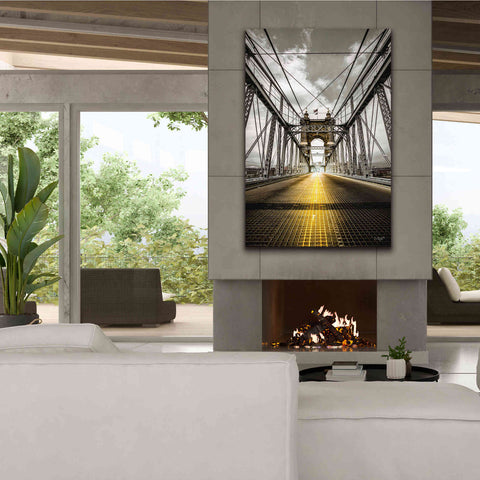 Image of 'Bridge Aglow' by Donnie Quillen Canvas Wall Art,40 x 60