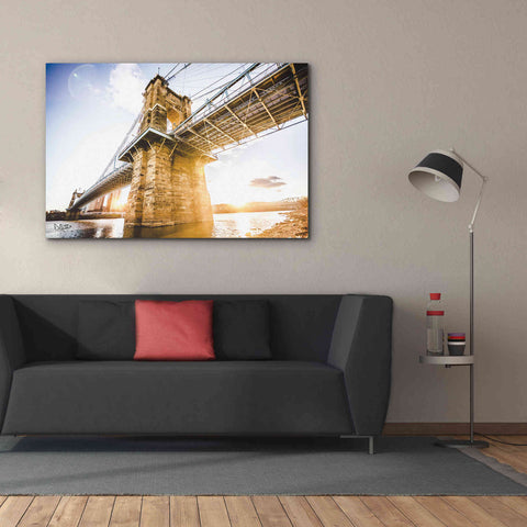 Image of 'Double Sunset' by Donnie Quillen Canvas Wall Art,60 x 40