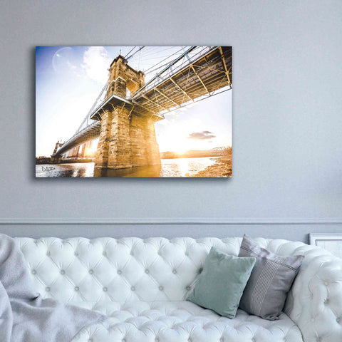 Image of 'Double Sunset' by Donnie Quillen Canvas Wall Art,60 x 40