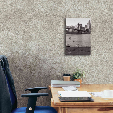 Image of 'Suspension Bridge I' by Donnie Quillen Canvas Wall Art,12 x 18